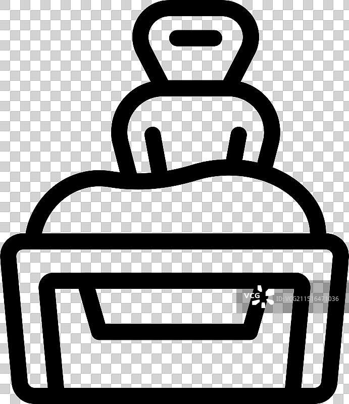 打孔机在纸上打孔图标图片素材