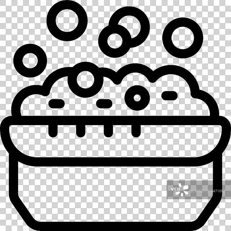 装满肥皂水的盆，正在产生气泡图片素材