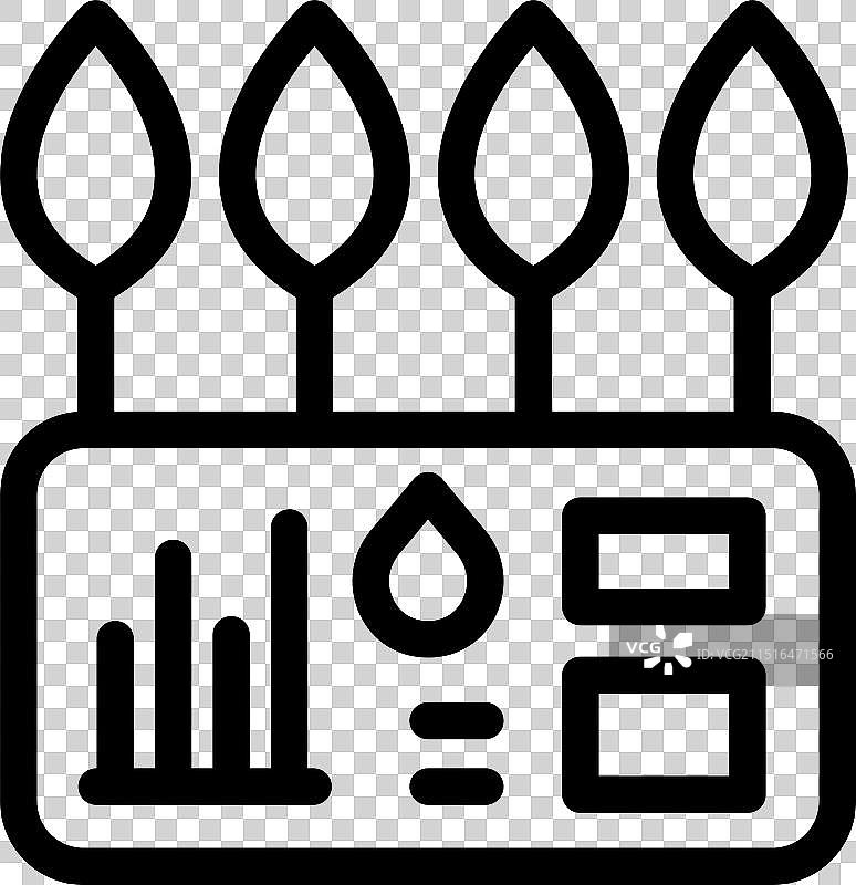 分析用水的智能农场监控系统图片素材