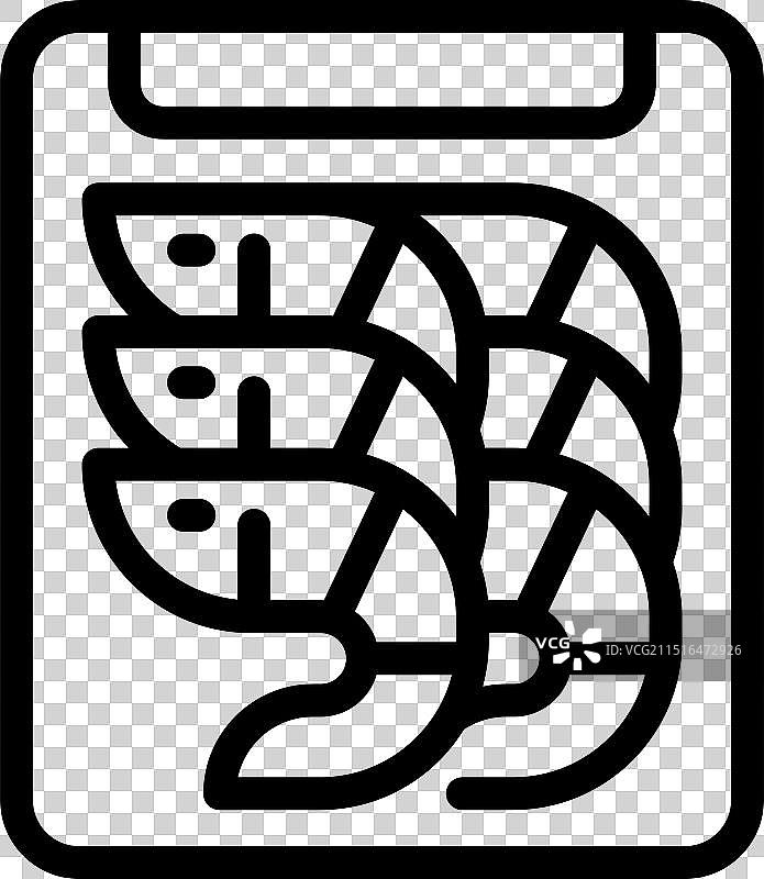 超市或餐厅用冷冻虾仁包装图片素材