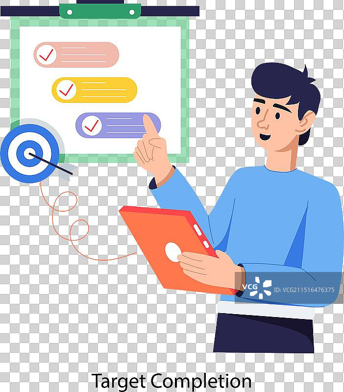 目标完成图片素材