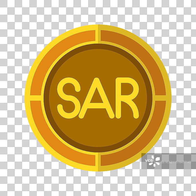 金色里亚尔硬币图标图片素材