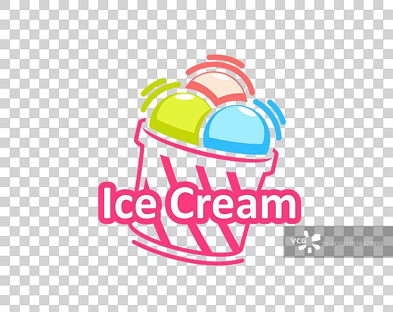 意式冰淇淋圣代甜点勺杯图标图片素材