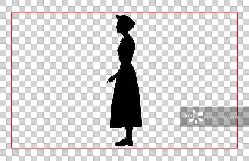 管家轮廓图片素材