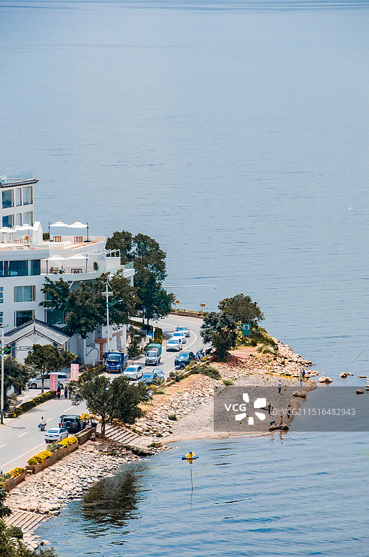 大理洱海海东一角图片素材