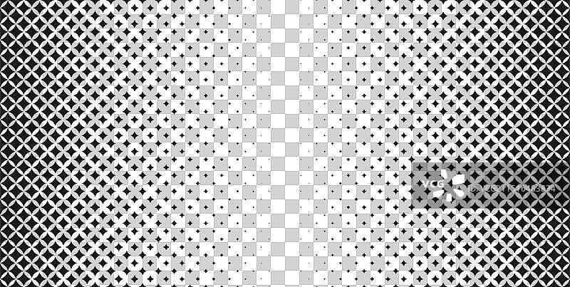 黑白半色调菱形图案图片素材