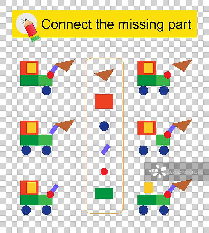 连接缺失部分以进行开发图片素材