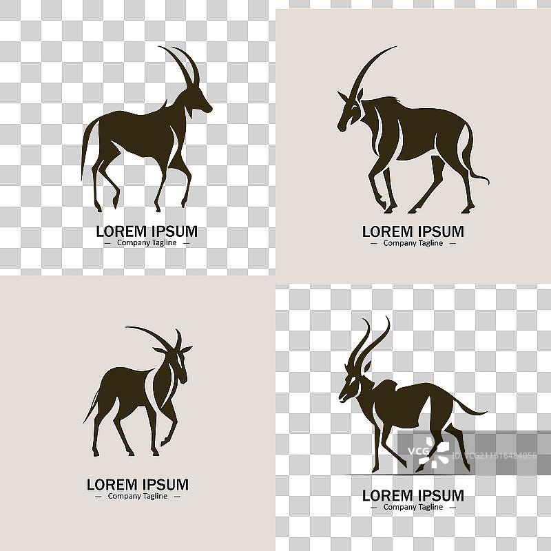 肉店山羊标志图标海报图片素材