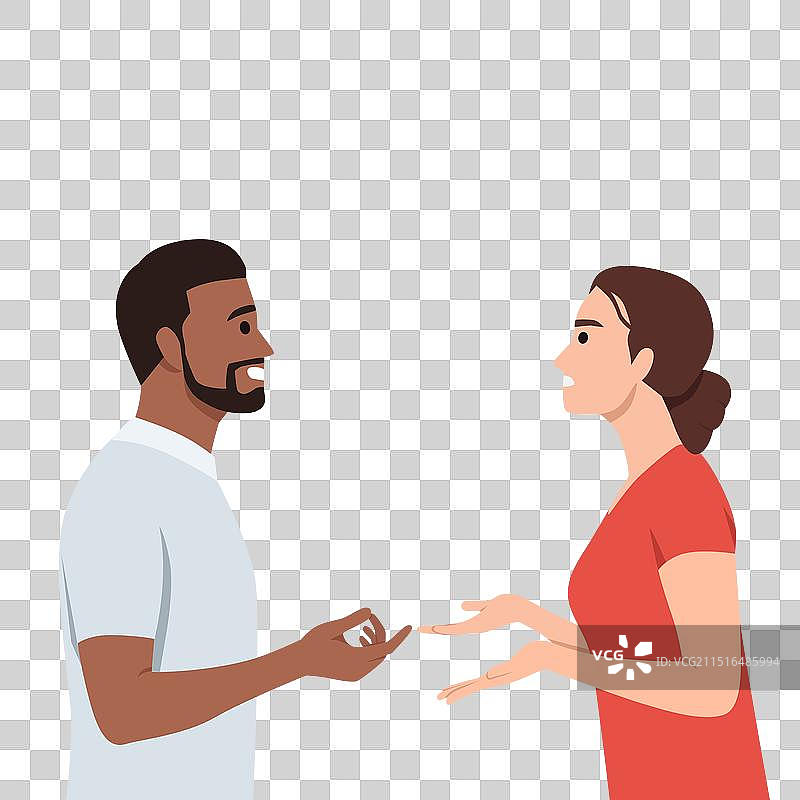 年轻夫妻争吵图片素材