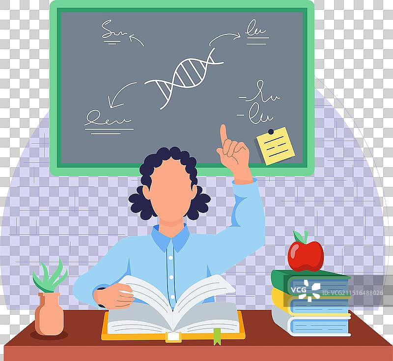 生物课扁平风格素材下载图片素材