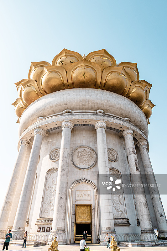 浙江绍兴会稽山兜率天宫风光图片素材