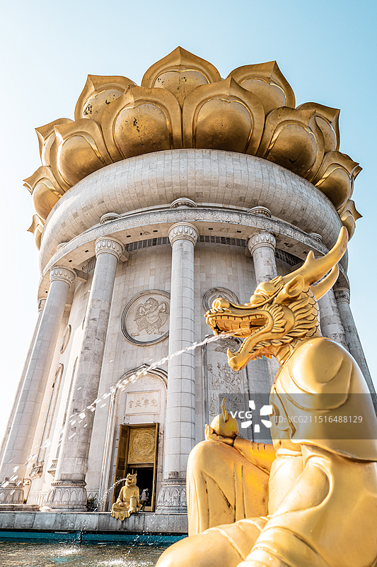 浙江绍兴会稽山兜率天宫风光图片素材