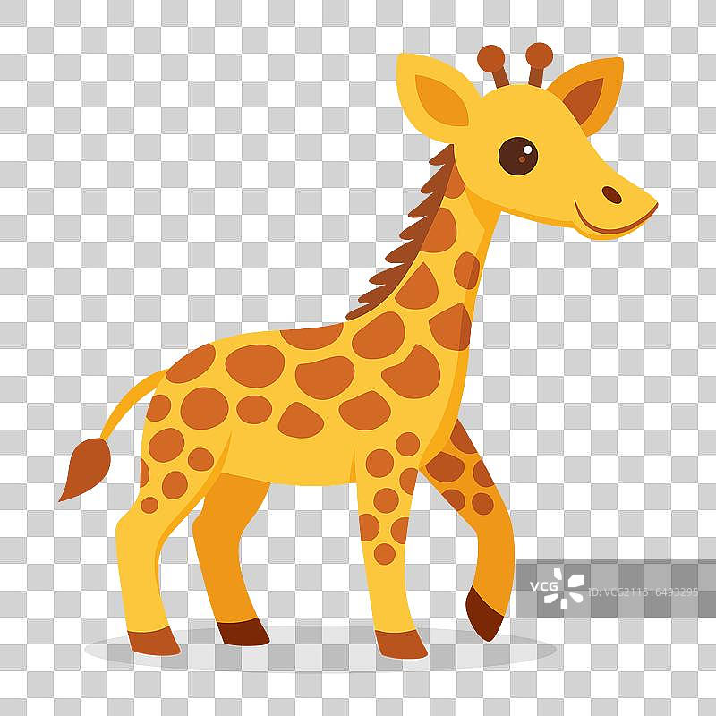 卡通长颈鹿动物图片素材