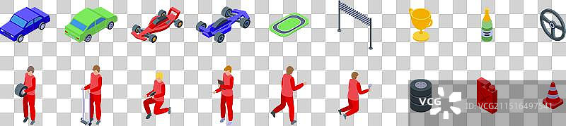 赛车维修站图标图片素材