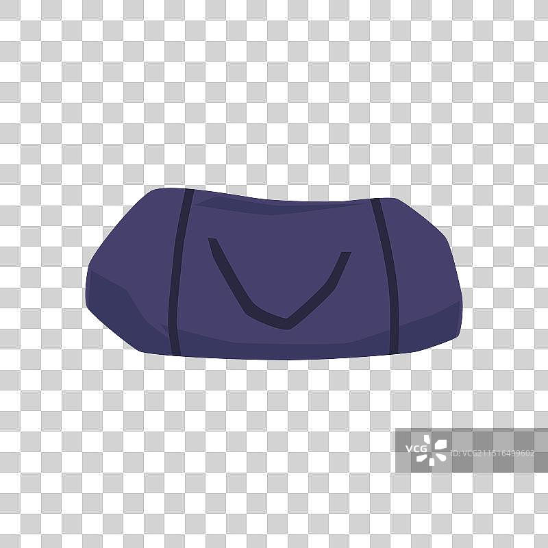 运动或健身蓝色包扁平图标旅行包图片素材