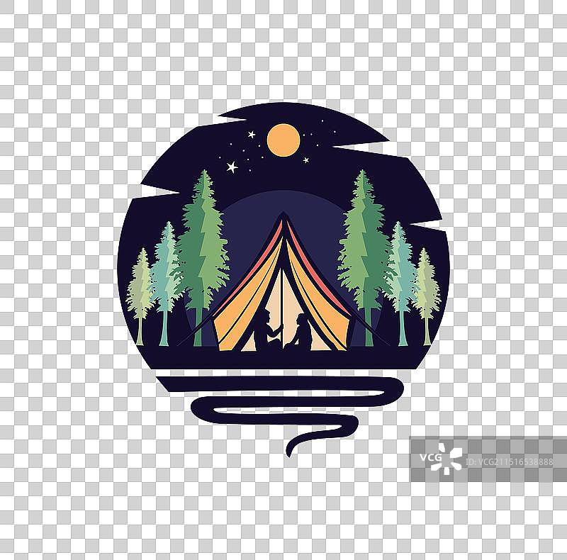 露营标志设计图片素材