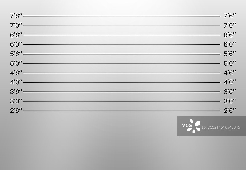 带有公制单位的嫌疑人排队墙图片素材