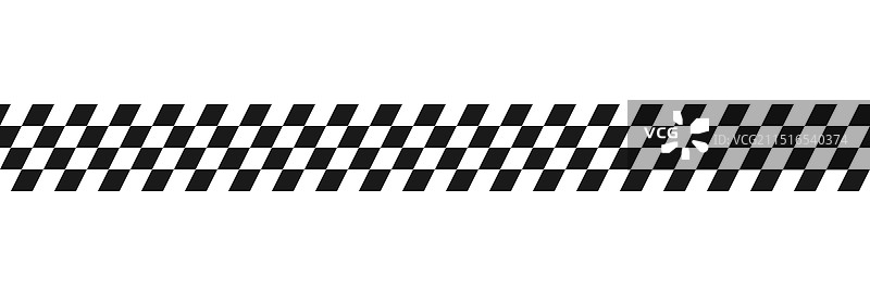 黑白赛车方格旗帜无缝图案图片素材