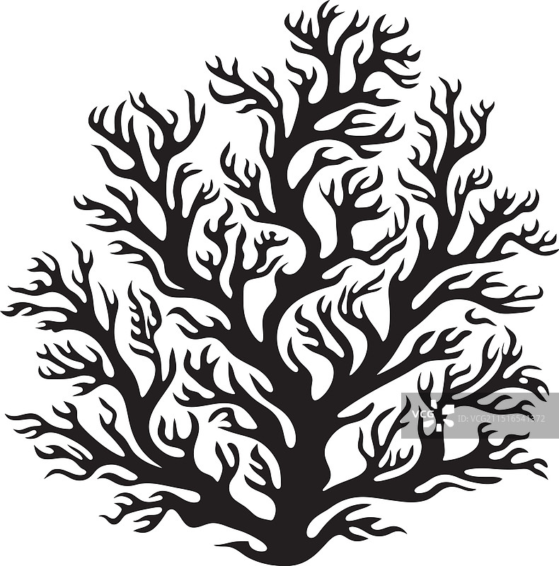 以涂鸦海藻为特色的海洋奥德赛标志图片素材