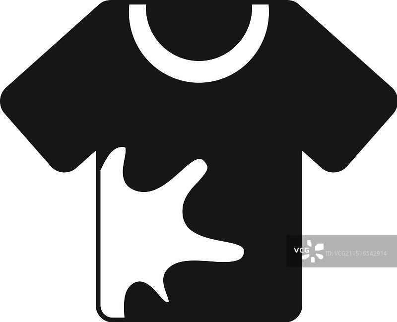 有污渍的脏T恤，洗衣概念图片素材