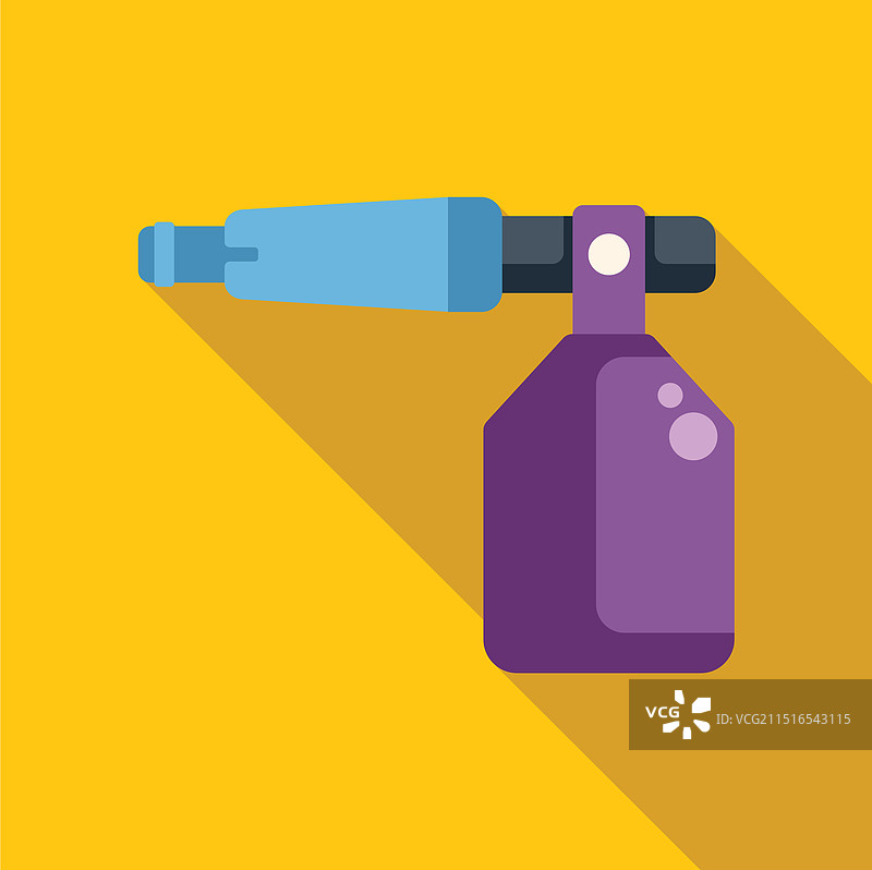 用于涂底漆的长喷嘴喷枪图片素材