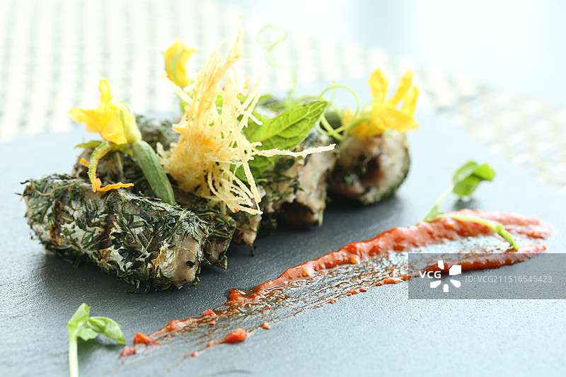 香草华子鱼图片素材