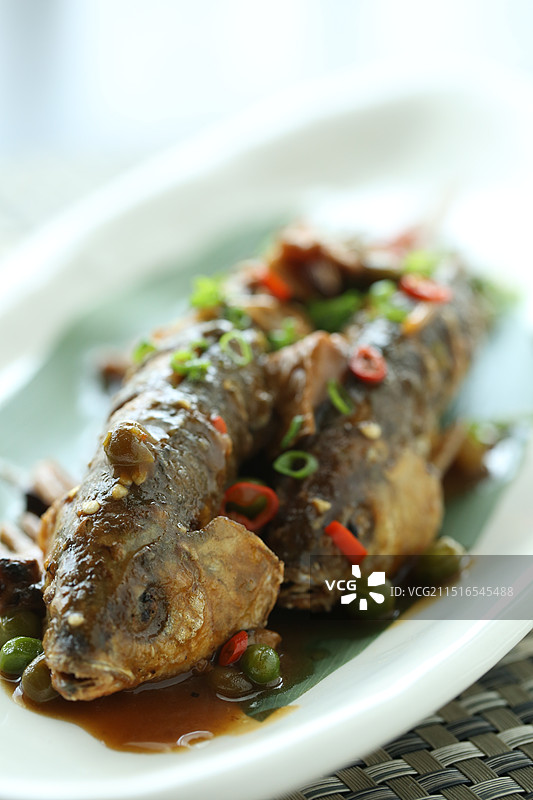 干烧华子鱼图片素材