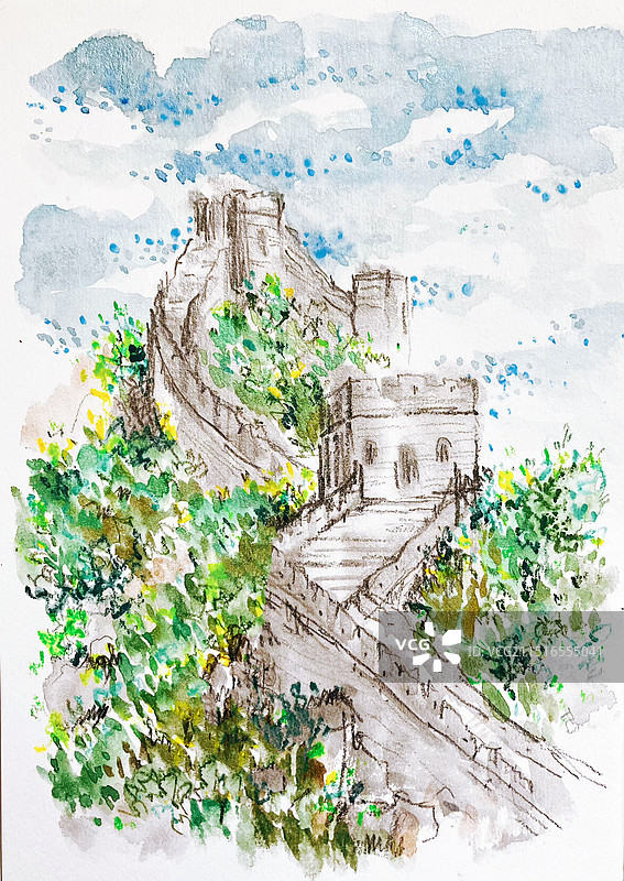 北京长城图片素材