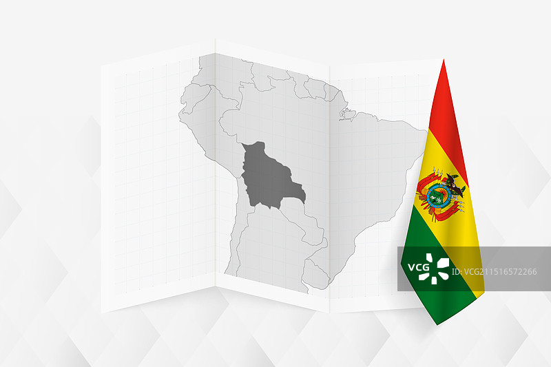 玻利维亚灰度地图图片素材