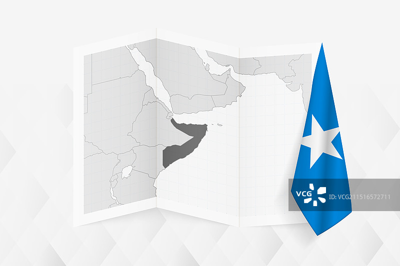 索马里灰度地图图片素材