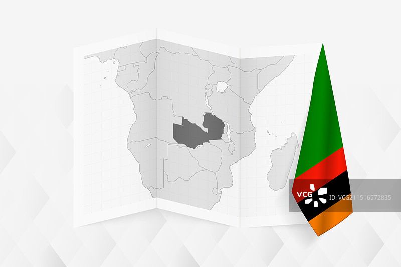 赞比亚灰度地图图片素材