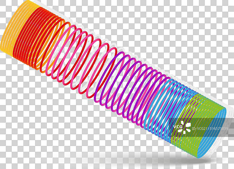 儿童魔术弹簧彩虹螺旋图片素材