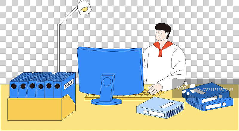 程序员节上班元素工作电脑图片素材