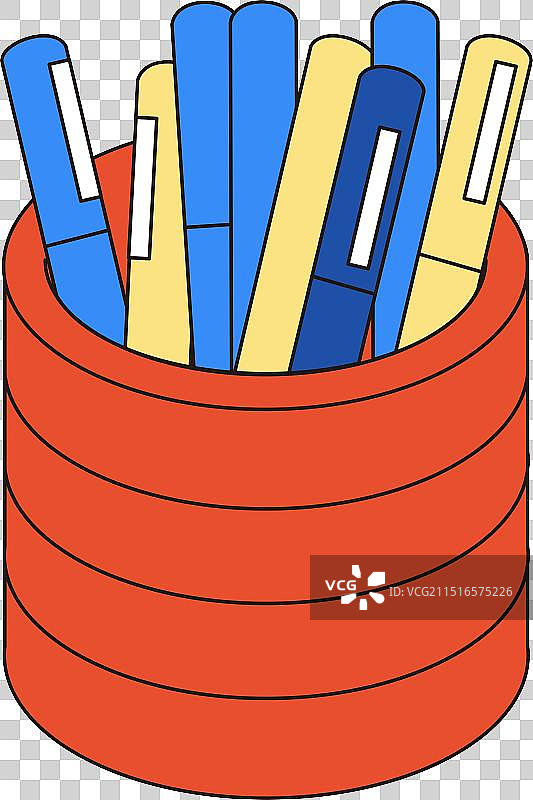 程序员节笔筒桌面元素图片素材