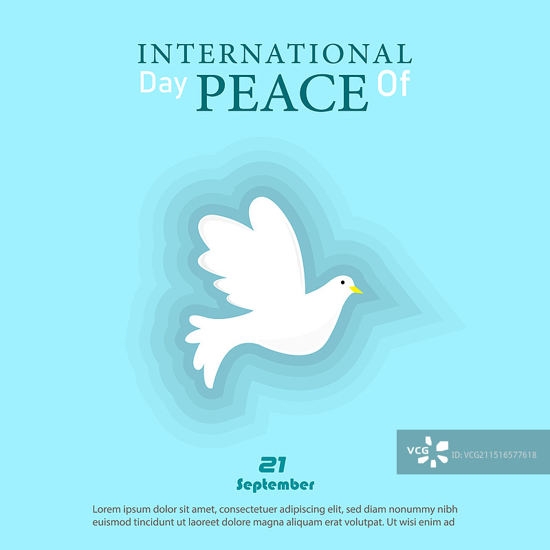国际和平日社交媒体帖子图片素材