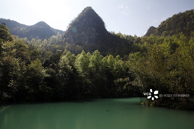 贵州省荔波县小七孔景区图片素材