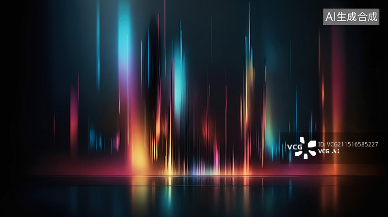 【AI数字艺术】抽象光效背景图片素材