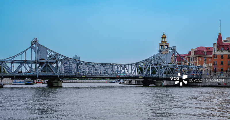 天津海河解放桥图片素材
