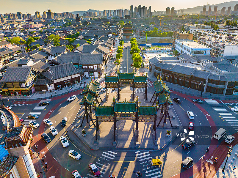 大同古城风光图片素材