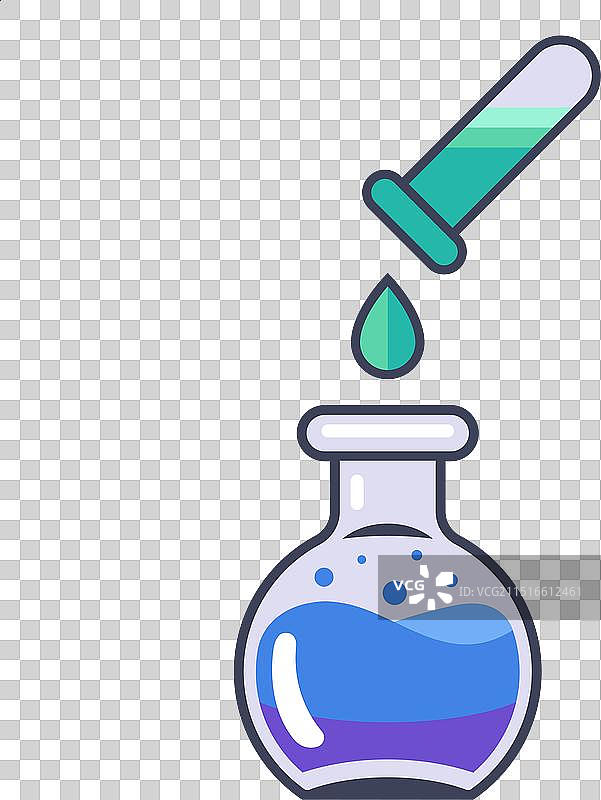 化学炼金液体烧瓶图片素材