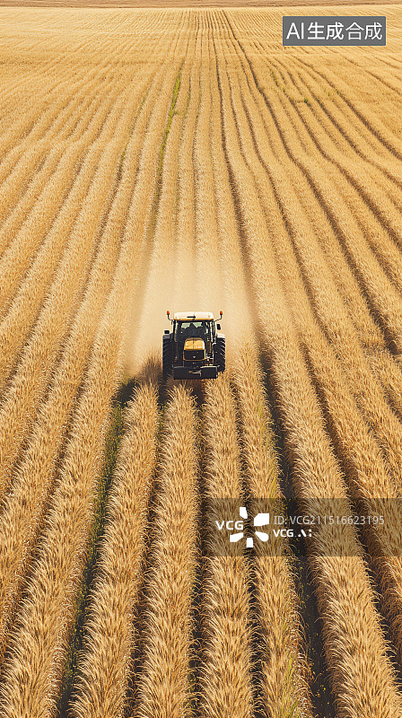 【AI数字艺术】秋天的田野风光图片素材