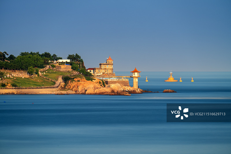 青岛小麦岛风光图片素材