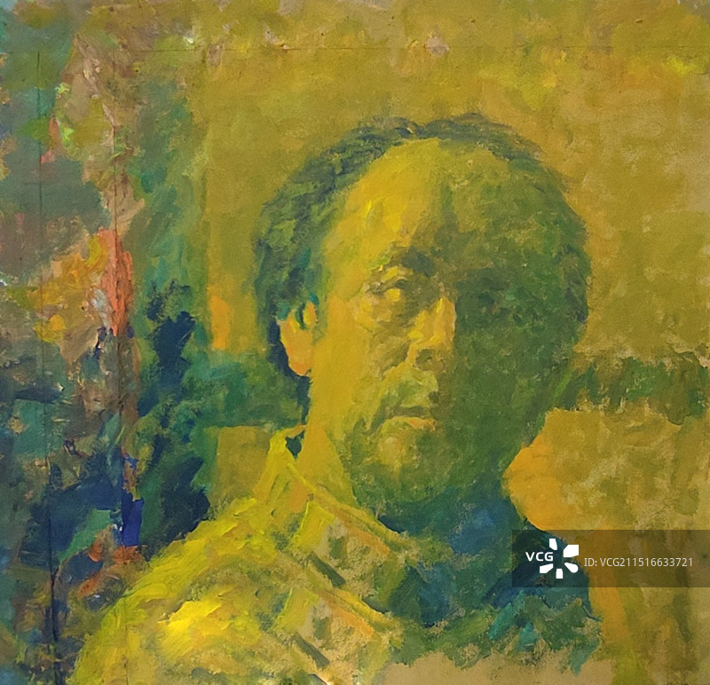 水粉画《阳光》图片素材