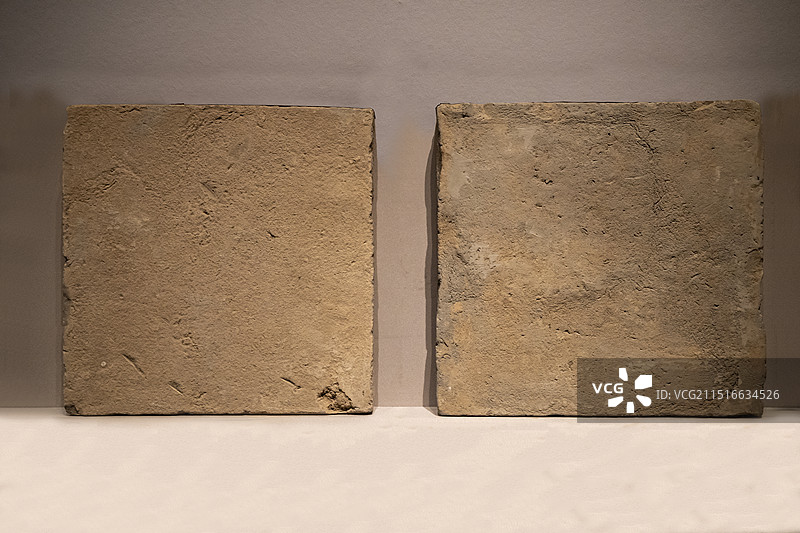 北京大运河博物馆“京津冀协同发展专题展”：大名府方砖（宋，河北邯郸大名县出土，大名县文物保护中心藏）图片素材