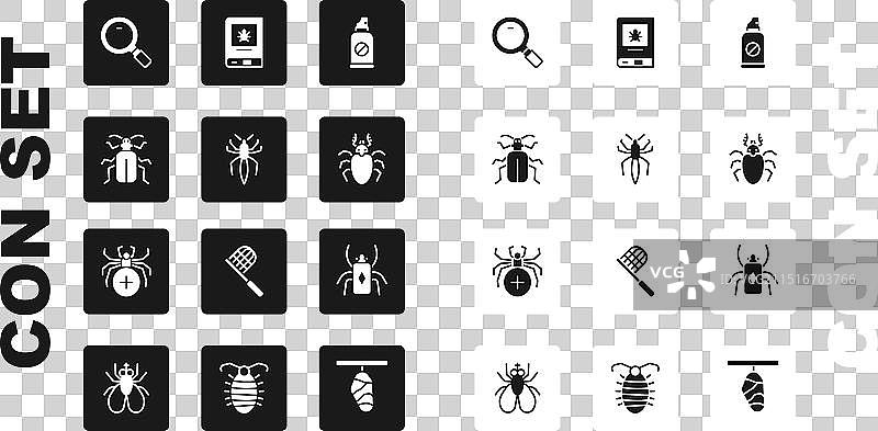 杀虫喷雾套装：针对蜘蛛、金龟子等昆虫图片素材