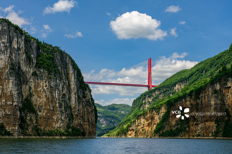 乌江源百里画廊桥梁图片素材