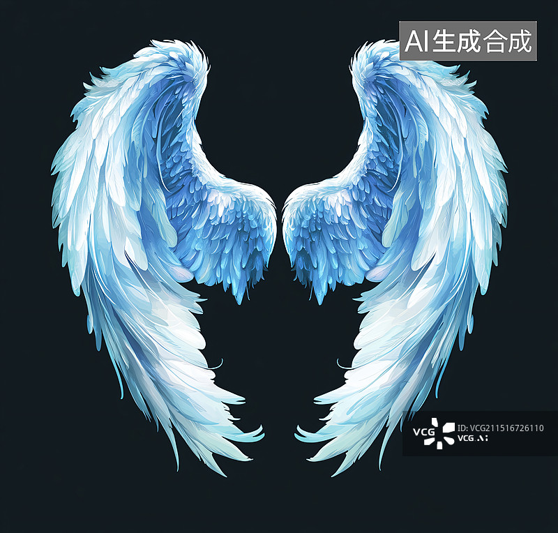 【AI数字艺术】翅膀图片素材