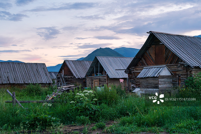 布尔津禾木村图片素材