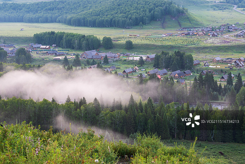 布尔津禾木村图片素材