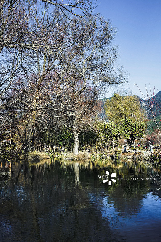 麗江沙溪古鎮美景图片素材